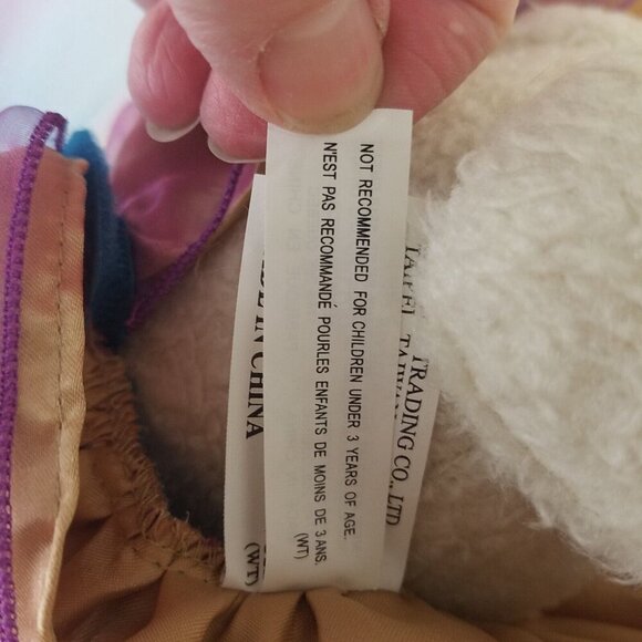 TB Toy Trading Co white Fairy‎ Dress Teddy Bear Floral crown winged 13" - Picture 8 of 11